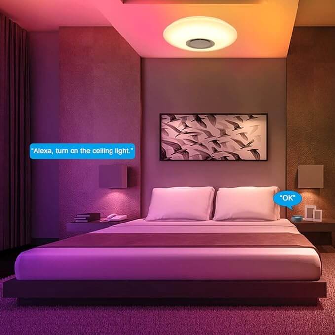 Plafon LED Inteligente con Alexa